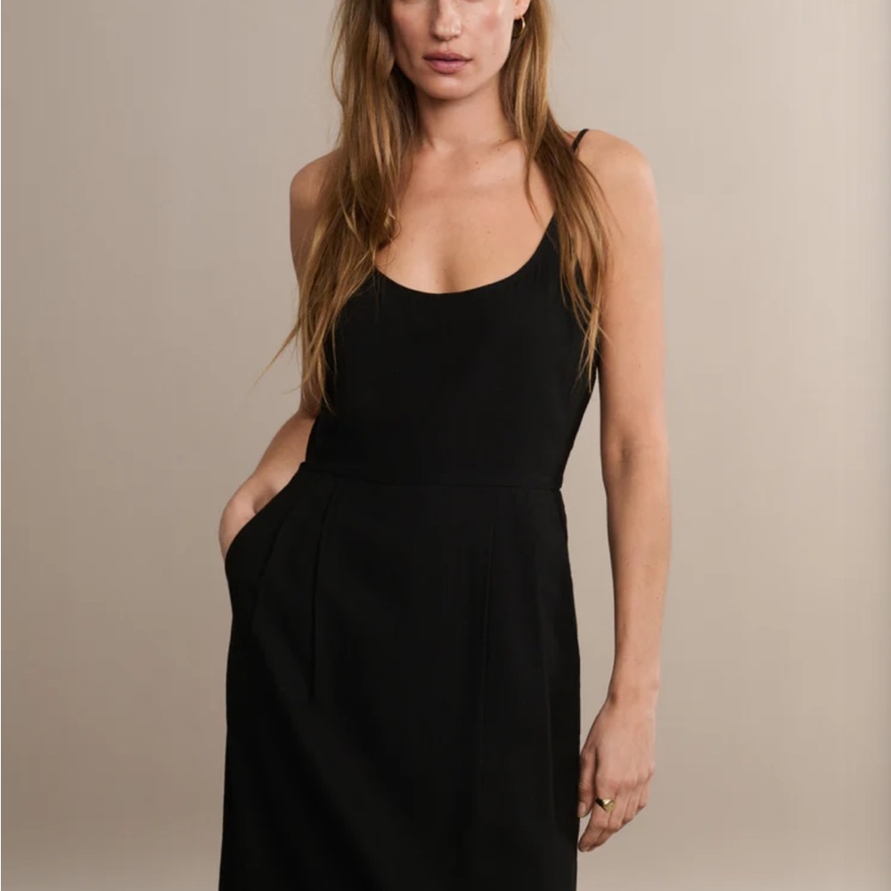 Jenni Kayne Classic Black Rove Midi Dress - Picture 2 of 5